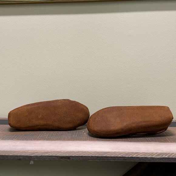 Minnetonka Double Brown Soft-Sole Slip-Ons - Picture 3 of 4